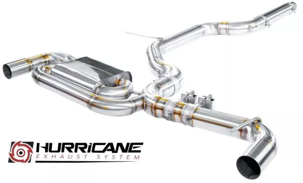 Hurricane Exhaust 3.5" ECE Klappenanlage für Golf 8 GTI 245PS FWD